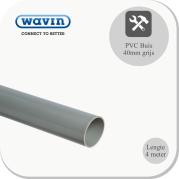 PVC buis lengte 4m grijs 40mm